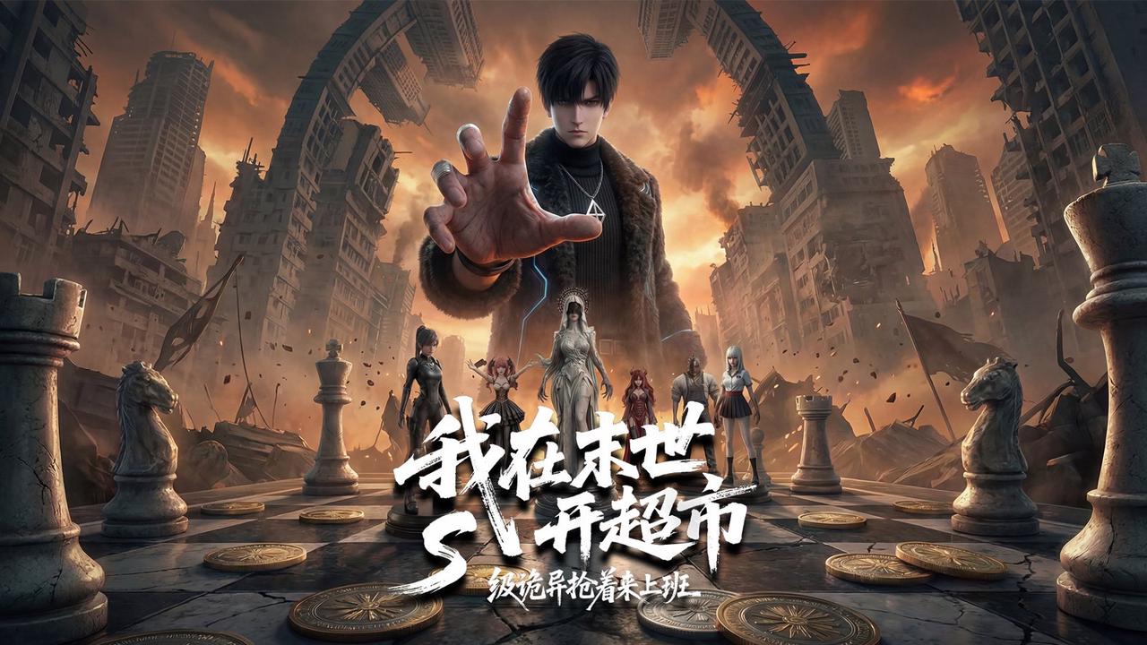 AI 漫剧案例封面：我在末世开超市